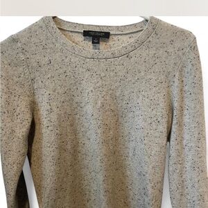 Ann Taylor Cashmere Speckled Beige Sweater